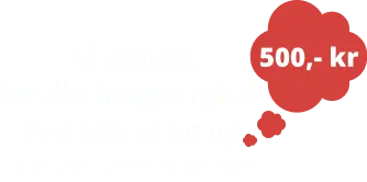 Få penge for gammel cykel